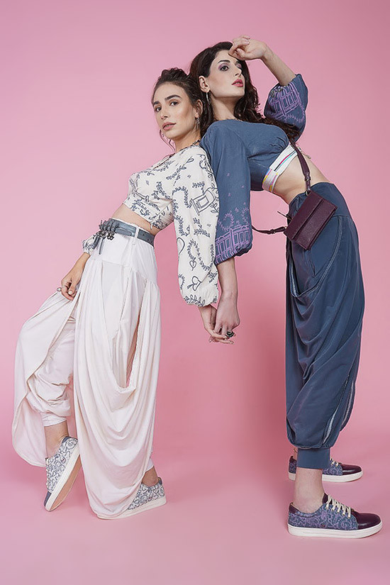 LDN Cowl  pants - Grey